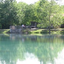 The Mammoth Spring Bridge